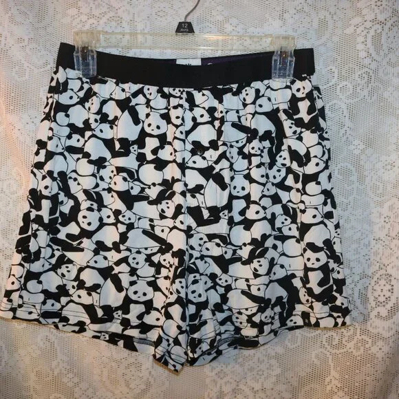 MeUndies Panda bears men's boxer shorts W/button size medium - Picture 2 of 4